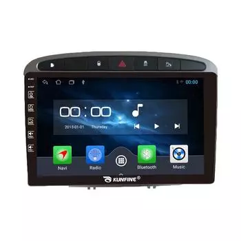 Android Радио CarPlay/Android Авто Автомобильная Навигация Мультимедийный Плеер GPS RDS DSP Стерео Для Peugeot 408 2010-2012 9 Inch чёрный