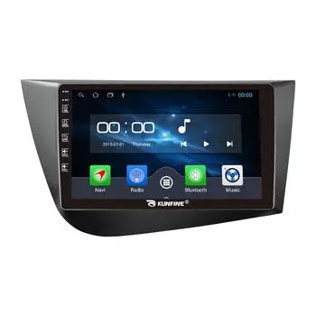 Android Радио CarPlay/Android Авто Автомобильная Навигация Мультимедийный Плеер GPS RDS DSP Стерео Для Seat Leon 2005-2012 9 Inch чёрный