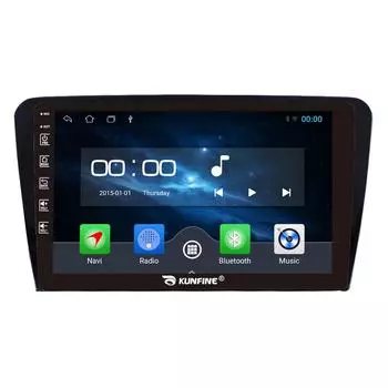 Android Радио CarPlay/Android Авто Автомобильная Навигация Мультимедийный Плеер GPS RDS DSP Стерео Для Skoda Octavia 2014-2018 10 Inch чёрный
