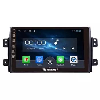 Android Радио CarPlay/Android Авто Автомобильная Навигация Мультимедийный Плеер GPS RDS DSP Стерео Для Suzuki Sx4 2006-2013 9 Inch чёрный