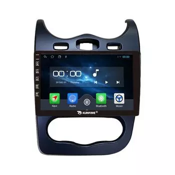 Android Радио CarPlay/Android Авто Автомобильный Навигатор Мультимедийный Плеер GPS RDS DSP Стерео Для Renault Sandero 2013-2021 10 Inch чёрный