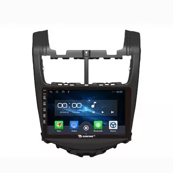 Android Радио CarPlay/Android Авто Автомобильный Навигатор Мультимедийный Плеер GPS RDS DSP Стерео Для Chevrolet Aveo 2014-2019 9 Inch чёрный