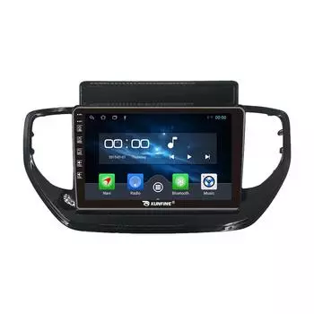 Android Радио CarPlay/Android Авто Автомобильный Навигатор Мультимедийный Плеер GPS RDS DSP Стерео Для Hyundai Verna 2020 2021 9 Inch чёрный