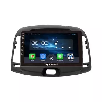 Android Радио CarPlay/Android Авто Автомобильный Навигатор Мультимедийный Плеер GPS RDS DSP Стерео Для Hyundai Elantra Celesta 2006-2011 9 Inch чёрный