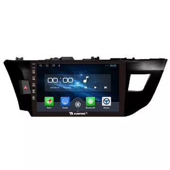 Android Радио CarPlay/Android Авто Автомобильный Навигатор Мультимедийный Плеер GPS RDS DSP Стерео Для Toyota Levin 2013-2018 10 Inch чёрный