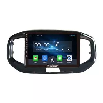 Android-радио CarPlay/Android Автомобильная навигация Мультимедийный плеер GPS RDS DSP Стерео для Kia Kx1 2018-2020 10 Inch чёрный