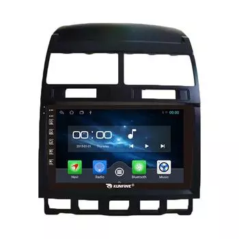 Android-радио CarPlay/Android, автомобильная навигация, мультимедийный плеер, GPS, RDS, DSP, стерео для Vw Touareg 2003-2010 9 Inch чёрный