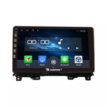Android-радио CarPlay/Android Автомобильная навигация Мультимедийный плеер GPS RDS DSP Стерео для Honda Fit 2020 9 Inch чёрный