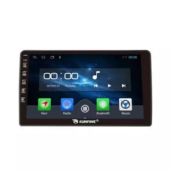 Android-радио CarPlay/Android, автомобильная навигация, мультимедийный плеер, GPS, RDS, DSP, стерео для Mahindra Marazzo 9 Inch чёрный