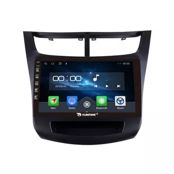 Android-радио CarPlay/Android Автомобильная навигация Мультимедийный плеер GPS RDS DSP Стерео для Chevrolet Sail 2015-2018 9 Inch чёрный