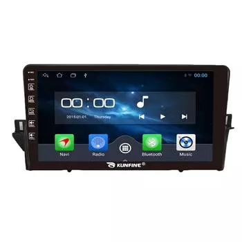 Android-радио CarPlay/Android, автомобильная навигация, мультимедийный плеер, GPS, RDS, DSP, стерео для Toyota Camry 2021 10 Inch чёрный