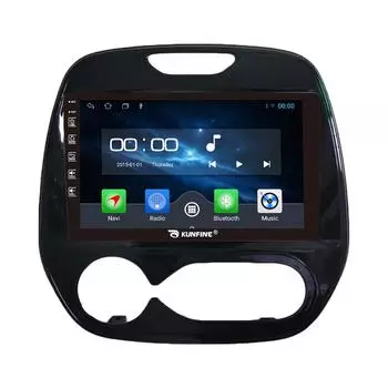 Android-радио CarPlay и Android, автомобильная навигация, мультимедийный плеер, GPS, RDS, DSP, Wi-Fi, стерео для Renault Kabin, руководство Kaptur 16-18, если применимо 9 Inch чёрный