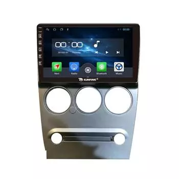 Android-радио CarPlay и Android, автомобильная навигация, мультимедийный плеер, GPS, RDS, DSP, Wi-Fi, стерео для Peugeot, для Citroen Elysee 08-13, если применимо 9 Inch чёрный