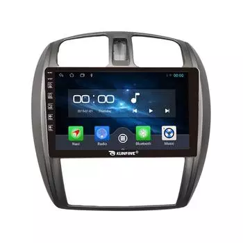 Android-радио CarPlay и Android, автомобильная навигация, мультимедийный плеер, GPS, RDS, DSP, Wi-Fi, стерео для Mazda 323, для Ford Laser 02-08, если применимо 9 Inch чёрный