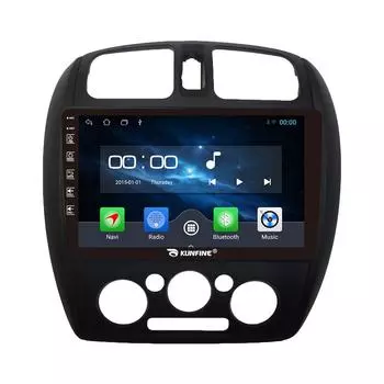 Android-радио CarPlay и Android, автомобильная навигация, мультимедийный плеер, GPS, RDS, DSP, Wi-Fi, стерео для Mazda 323, для Ford Laser 02-08, если применимо 9 Inch чёрный