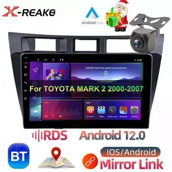 Android Радио для Toyota Mark II X100 2000-2007 Стерео Автомобильный Мультимедийный Видео Плеер Carplay No 2 Din 4G 8Core Навигация Авто 8 core 4GB+64GB