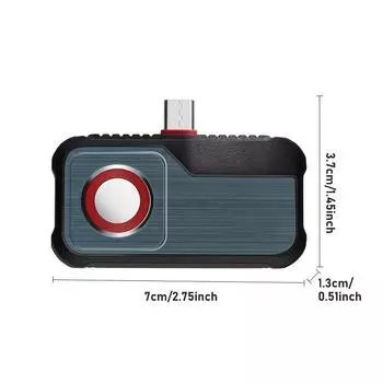 Android-телефон с разрешением 256x192 ИК-излучения Тепловизор Hti HT-203U - неохлаждаемая ИК-фокальная плоскость из оксида ванадия, полностью регулируемая, 8 цветовых палитр HT-203U