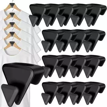 Andy 18 PC Компактные крючки для вешалок, крючки для подключения вешалок, прочные крючки для вешалок из ламината для шкафов-органайзеров, подходят ко всем вешалкам