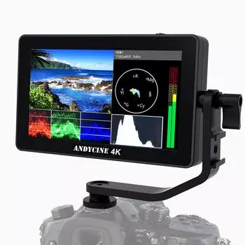 ANDYCINE A6 Plus 5,5-дюймовая зеркальная камера, полевой монитор, сенсорное управление, видеомонитор 3D Lut чёрный