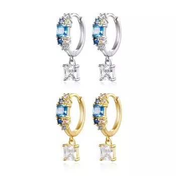 ANDYWEN из стерлингового серебра 925 пробы, изысканный блестящий кулон, золотые, серебряные серьги, женские серьги 2023, роскошные изящные ювелирные изделия M