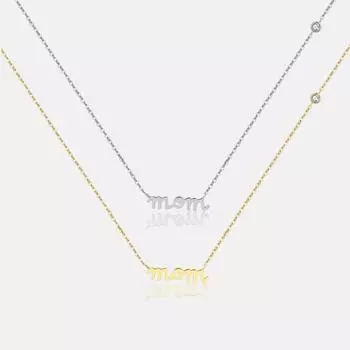 ANDYWEN, стерлинговое серебро 925 пробы, золотые буквы, кулон «Мама», колье-колье с буквами, ожерелье, длинная цепочка, ювелирные изделия, роскошные свадебные украшения в стиле рок-панк M