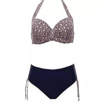 Andzhelika Змеиный узор бикини женский купальник пуш-ап комплект бикини плюс размер купальники с высокой талией купальные костюмы для купального костюма