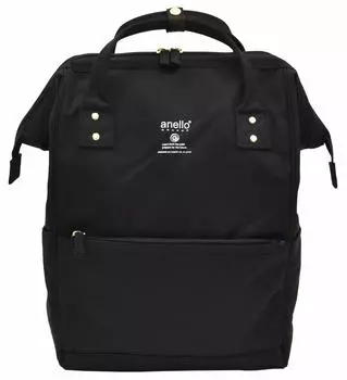 [Anello] Рюкзак большой вместимости с водоотталкивающей застежкой и застежкой, черный GU-B3013 чёрный