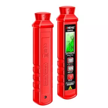 ANENG GN902 Ручной тестер электромагнитного излучения Цифровой портативный ЖК-дисплей X-Ray Testing красный
