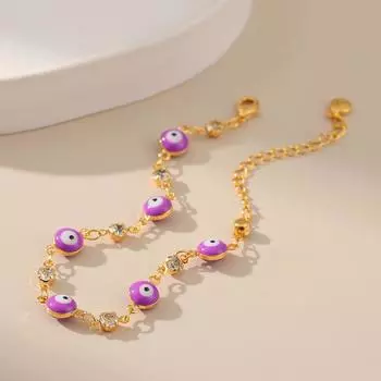 ANENJERY цветные глазурованные бусины с цирконами, браслет для женщин, винтажный браслет, вечерние украшения, подарки на день рождения