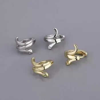 ANENJERY Серьги-кольца в форме геометрической змеи, нейтральные, нишевые, легкие, роскошные, модные, хип-хоп, темпераментные, универсальные, модные аксессуары, ювелирные изделия, подарки белый