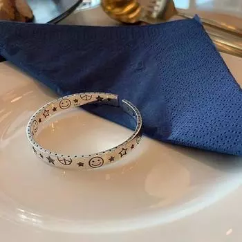 ANENJERY металлические браслеты в стиле ретро для женщин и мужчин, новая мода, индивидуальный дизайн, нишевый тайский серебряный браслет, ювелирные изделия