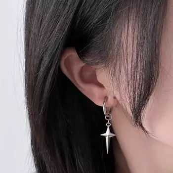 ANENJERY простые серьги-крестики для женщин и мужчин, нишевые винтажные серьги в стиле унисекс, пара ювелирных аксессуаров