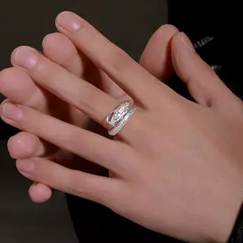 ANENJERY трехмерное дизайнерское кольцо с драконом для женщин и мужчин, винтажное индивидуальное кольцо, ювелирный аксессуар