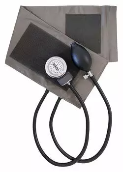 Анероидный тонометр Sankei с хлопковой манжетой [Сделано в Японии] серый