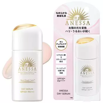ANESSA Day Serum UV Tone Up Light Pink For 30mL For Face [Sunscreen/Makeup Base] Morning/Daytime (Serum/Cream/Emulsion) SPF50+PA++++