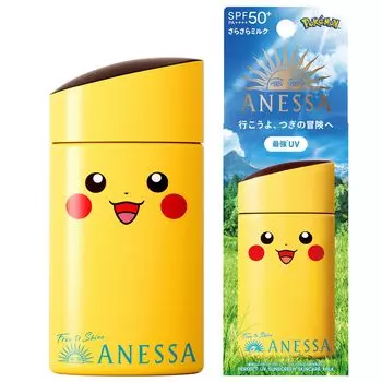 Anessa in April Perfect UV Skin Care Milk NA Collaboration Limited Fruity Floral Scent 60 мл [Выпущено в 2025 году] Pokmon Package (Pikachu)