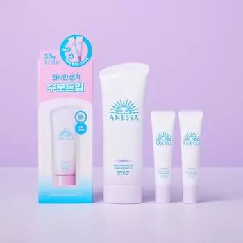 Anessa Осветляющий УФ солнцезащитный гель 90г Специальный (+15 г*2 шт.), корейский солнцезащитный крем
