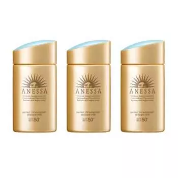 ANESSA Perfect UV Skin Care Milk солнцезащитное мыло с ароматом цитрусовых 60 мл (Набор из 3 шт.)