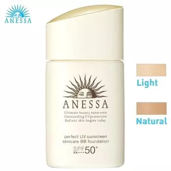 Anessa Perfect UV Sunscreen BB Foundation A SPF50+PA++++ Light/Natural 25 мл - Shiseido Japan Light