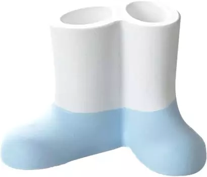 Anesti Diatomaceous Earth Toothbrush Stand for 2 Blue Width x Depth x Height Karari Absorbs Water Droplets HO1901 8.3 5.5 5.5cm