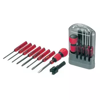 ANEX Driver Set Electrician Grip with Heaton Rotary Set of 8 Grip that is Easy to Grip and Apply Replacement screwdriver Computer disassembly