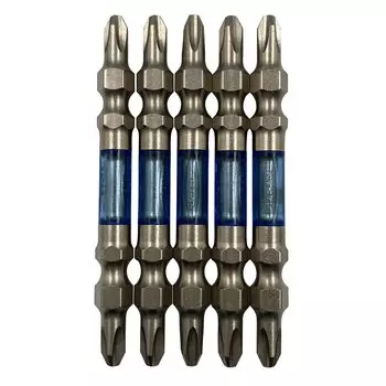 ANEX Long Tough Bit Double Headed Slim Plated Finish Set of 5 ARHS5-2065 +2x65