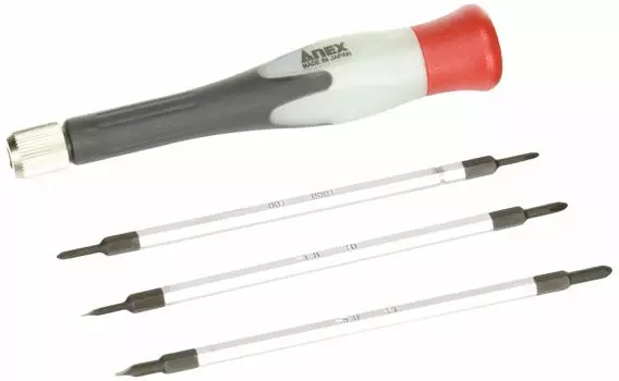 ANEX Super Fit Precision Replacement Driver Bit Set of 3 6 Sets No.3600 [Bulk Purchase]
