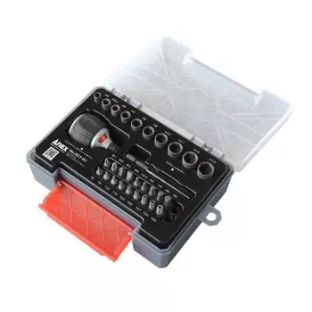 ANEX Трещоточный ключ Minista 72 Multi Set с кейсом No.307-S1