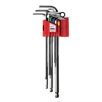 ANEX Wrench Ball Point with Mag Catch Holder Set of 12 HB1012 (0.71/0.89/1.27/1.5/2/2.5/3/4/5/6/8/10mm)