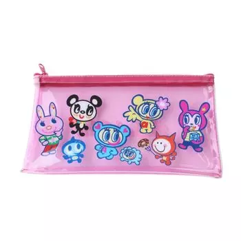 angel blue clear pencil case розовый
