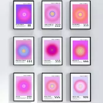 Ангел Цифровой Градиент Стены Искусства Картина Маслом Аура Ангел Энергия Дух Плакат и Печать Гостиная 21cm30cm NoFrame