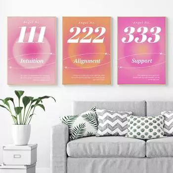 Ангел цифровой постер спереди цитируется Halo Energy настенная живопись на холсте градиентная печать изображения скандинавское украшение для гостиной 21X30cm No Frame