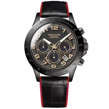 Angel Clover Watch Luce Solar Men s LUS44BBK-BK