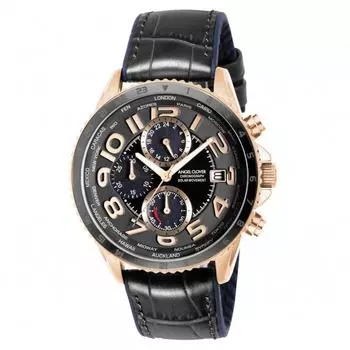 [Angel Clover] Watch Mondo Solar Mondo Solar Black Dial Stainless Steel Solar 44.5MM Regular Warranty MOS44PBK-BK Men s